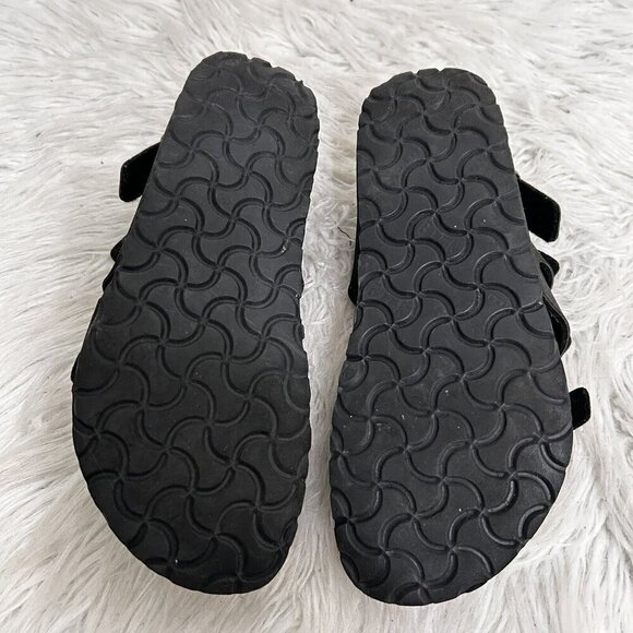 Birkenstock Birki's Canberra Ellice Triple Strap Sandal Shoes Black EU 37 US 6 - Picture 9 of 10